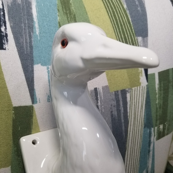 Vtg 1979 Japan Domain Ceramic Goose Wall Hook Farmhouse Apron Holder Cottage Cor - Picture 10 of 14
